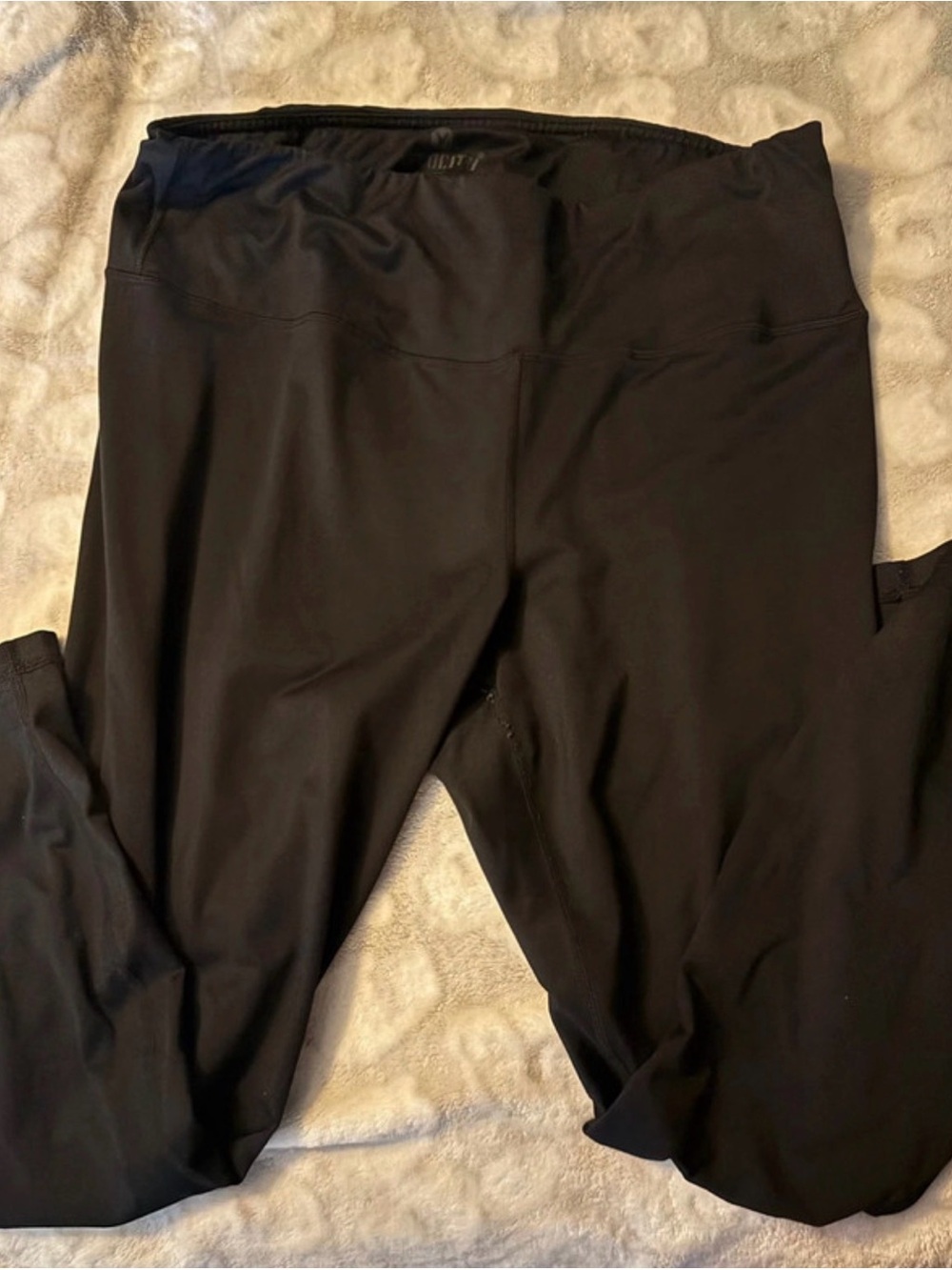 Velocity Black High-Waist Performance Leggings